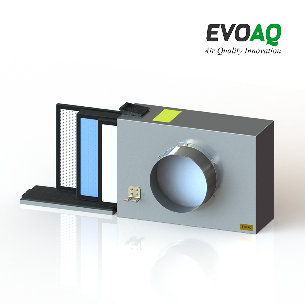 EVOAQ Air Purification Box with multiple filtration stages
